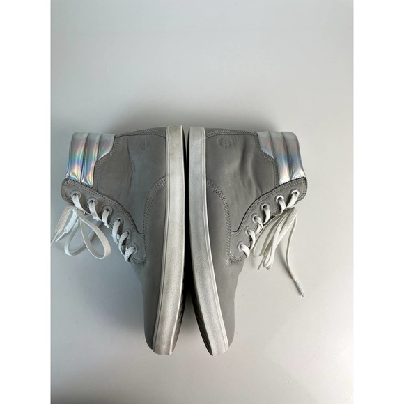 TIMBERLAND, Gray Nubuck Leather Boots, US Women's 7.5 - Picture 8 of 10